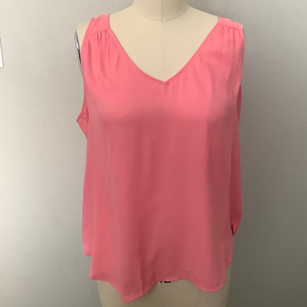 Ann Taylor Coral Sleeveless Blouse